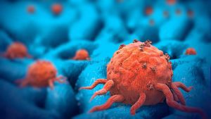 Illustrazione cellule del cancro da combattere con chemioterapia